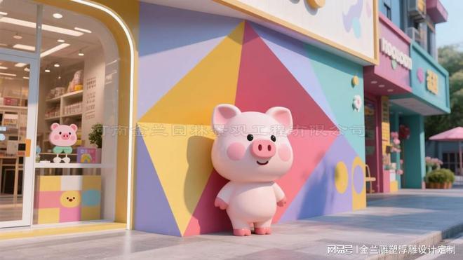 店面卡通网红卡通雕塑定制：塑造店面的流量密码(图2)