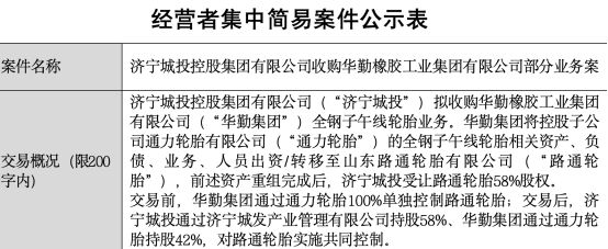 九游体育：济宁国资入局！华勤集团拟出让部分轮胎业务股权(图2)